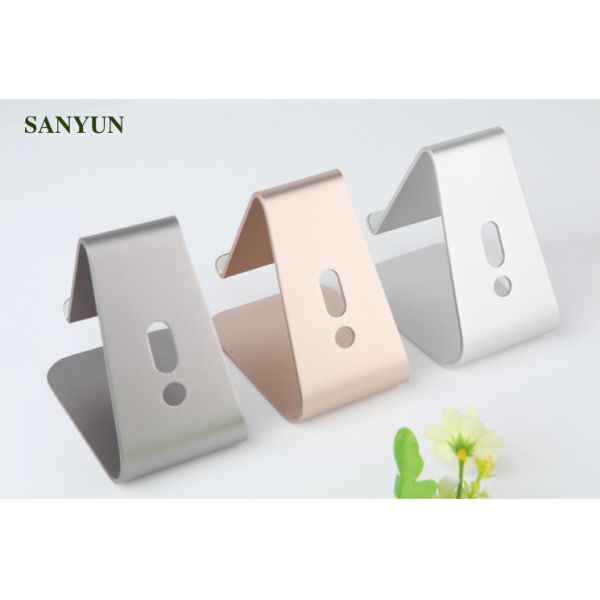 Punch Press Stamping S Shape Metal Laptop Stand Minimalist Style