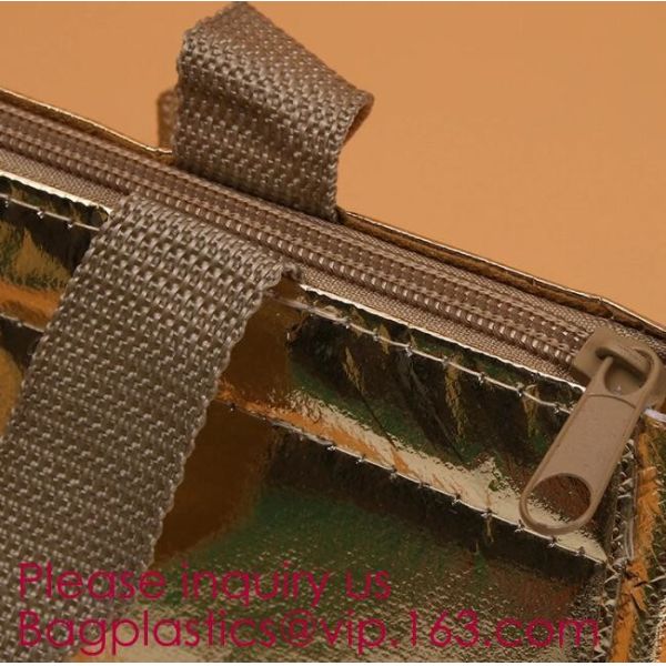 Foldable Lunch Insulated Cooler Bag Heated Food Delivery Bag Thermal Pizza Delivery Cooler Bag