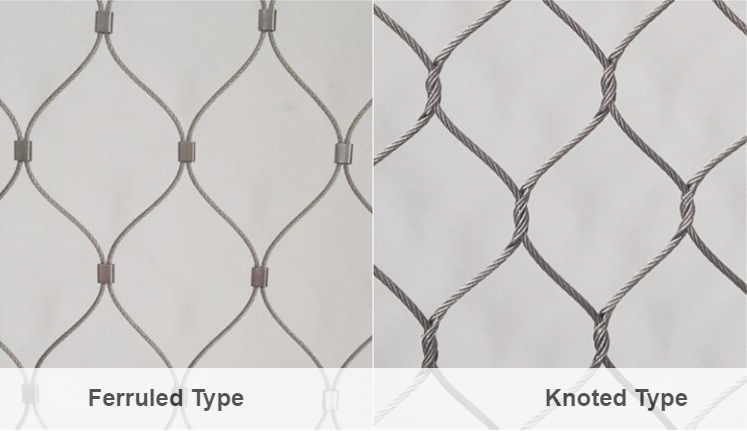 AISI 316 Stainless Steel Knotted Rope Mesh For Bird Aviary Anti Theft ISO9002