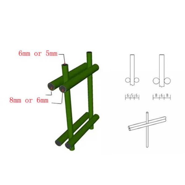 6mm 2d Twin Bar Wire Mesh Fence Panels 868/656 Double Rod Mat Bilateral