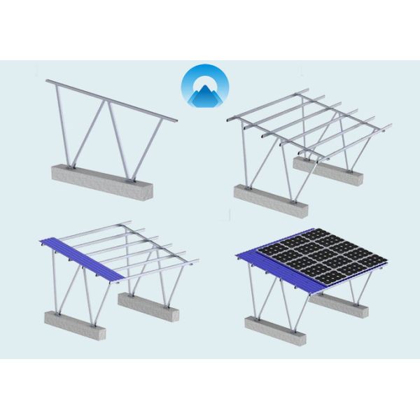 Corrosion Resistant Aluminum Solar Panel Carport Mounting Structure