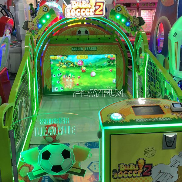 Playfun Soccer Leagual Kids Redemption Game kids football arcade hall game machine