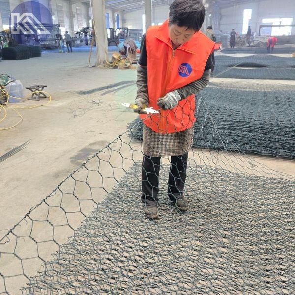 Customized 2 X 1 X 1 m Gabion Box Wire Mesh Netting for Flood Control Project with ISO EU CE Certificates