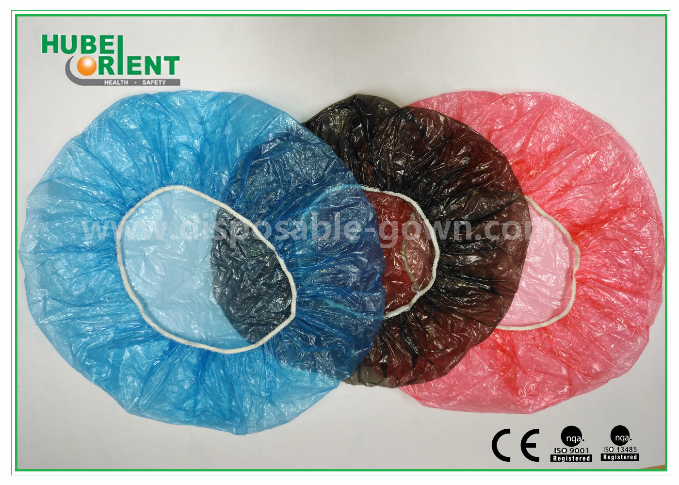 China Round Non Woven Disposable Bouffant Cap With Single Elastic wholesale