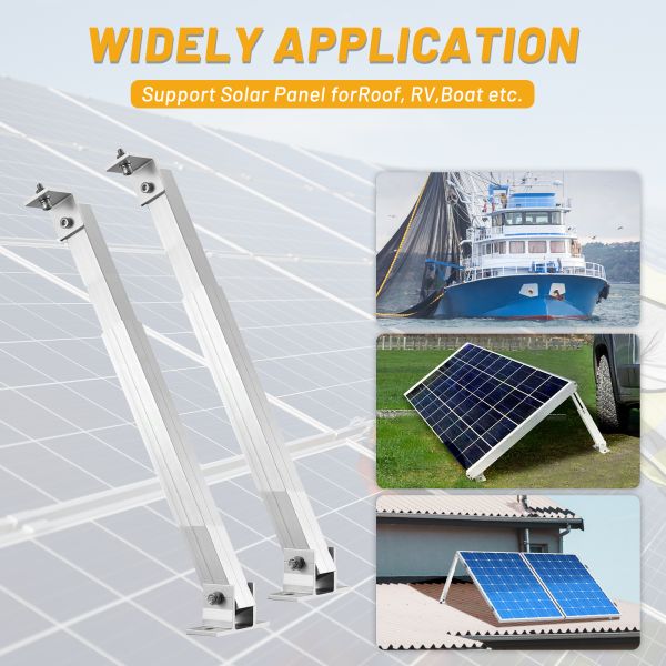 Adjustable Rear Leg Front Leg Solar Racking for PV Solar Panel Installation Efficiency