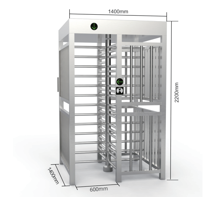 Construction Site Security Turnstiles , Custom Full Body Turnstile ISO Approved