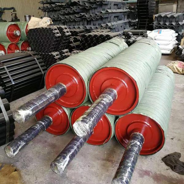 Oil Resistant 15mm Magnetic Head Pulley Belt Conveyor For Stone Mining Roller