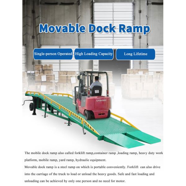 Trailers 10T Portable Dock Ramp Temporary Loading Dock Ramp Customized