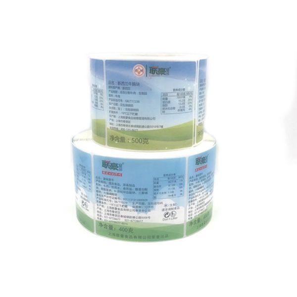 Dissolvable Safe Condiments Food And Beverage Labels Food Grade Adhesive Labels Roll