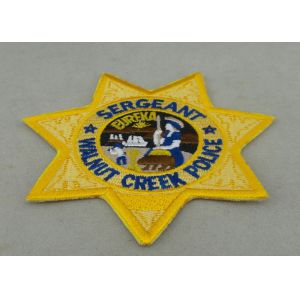China Crafts Toys Custom Embroidery Patch Back Side Police Patch Badge wholesale