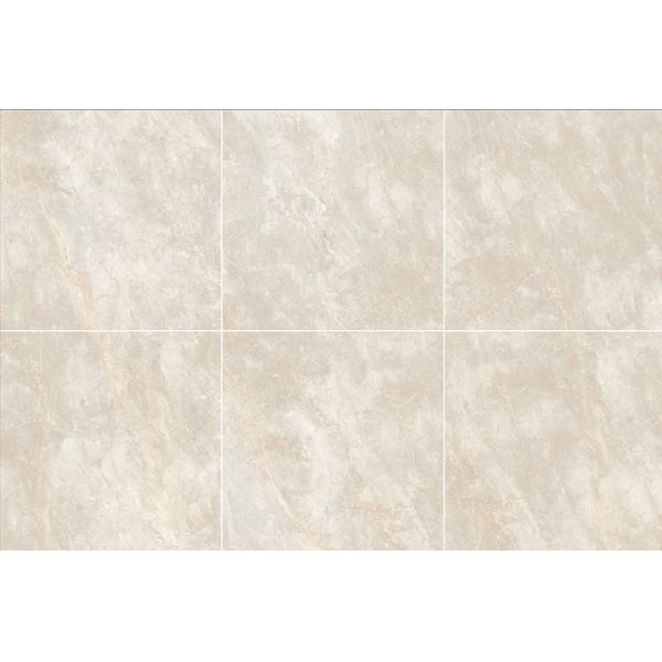 Antibacterial Stain-Resistant Indoor Floor Light Brown 1000x1000mm Polished Glazed Porcelain Tile For Living Room and Dining Room