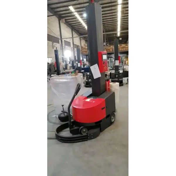 Self Propelled Robot Pallet Wrapper Machine Intelligent Automatic