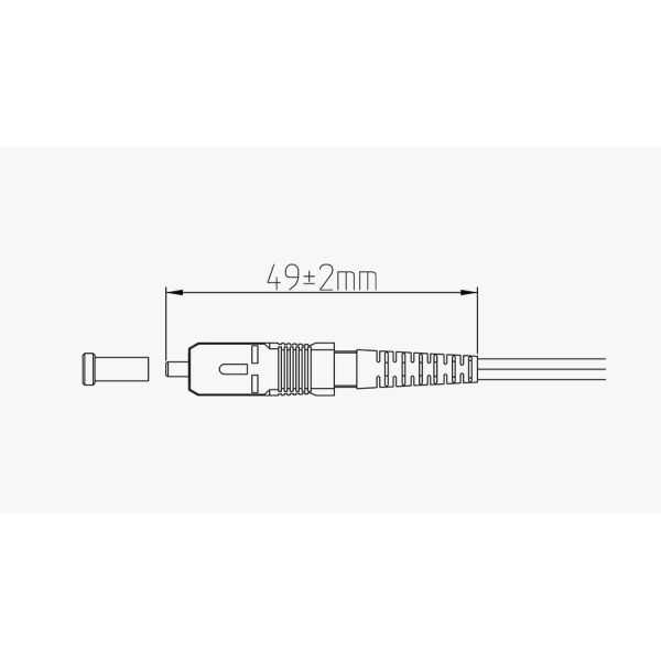 SC APC Fiber Optic Connector SX LSZH SC Single Mode Connector