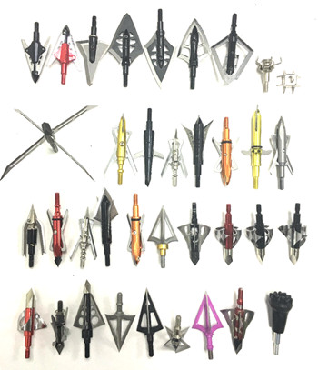 Carbon Steel Bow Hunting Archery Broadhead 100 Grain 3 Blade Mechanical Expandable