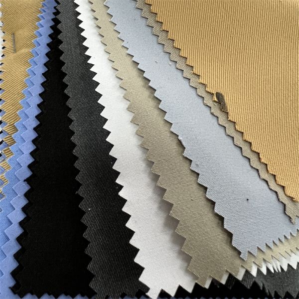 Polyester Cotton Four Way Stretch TC Spandex Fabric for Hospital Uniform Anti Chlorine