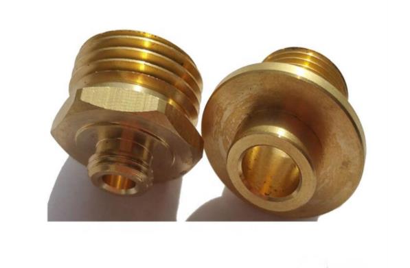 Anodized Custom Precision Machined Parts Brass Material Gold Color