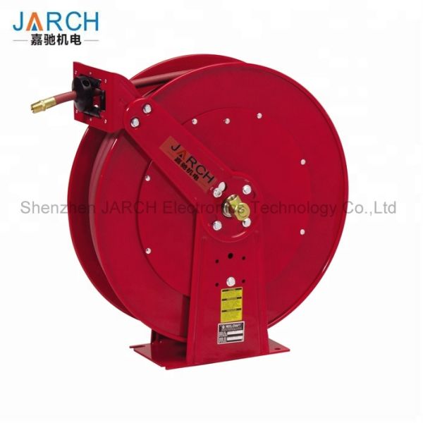 100 ft. Reinforced steel Heavy Duty Dual Pedestal Hose Reel Long life drive spring Grease Cable Reels