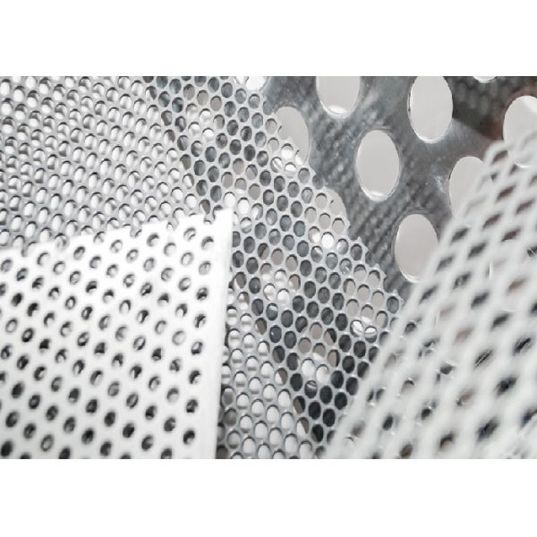 Galvanized Perforated Wire Mesh Custom Sizes For Ventilation Industrial Fencing