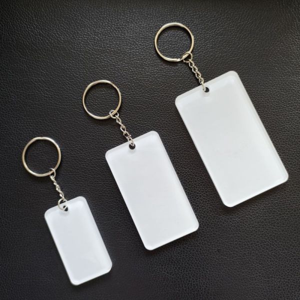 DIY Personalized Sublimation Blank Acrylic Keychains For Sublimation Photos Printing