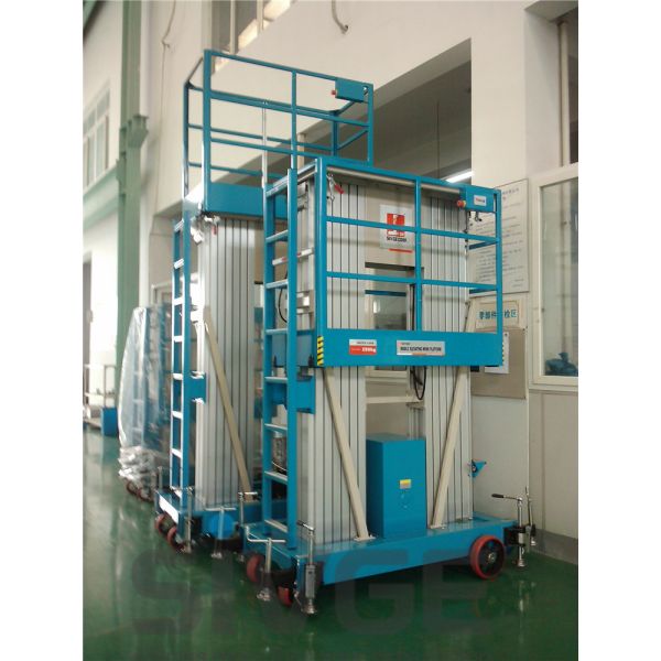 Hydraulic Aluminum Work Platform For Outdoor Window Cleaning 12 Meter Working Height