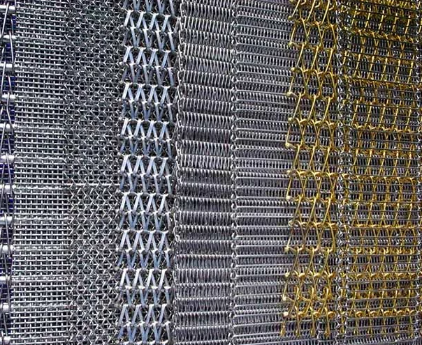 2.5m Width 25mm Hole SS Architectural Woven Wire Mesh Curtains