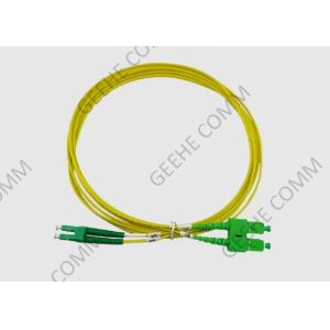 China 50/125 Duplex LC APC To SC APC Fiber Optic Jumper Cable Single Mode wholesale