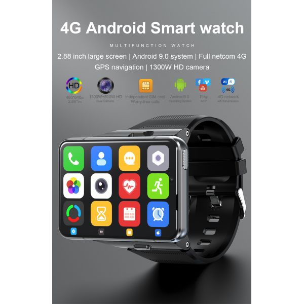 Capture Every Moment with 4G Smart Watch s 5 Million and 13 Million Cameras heart rate sensor