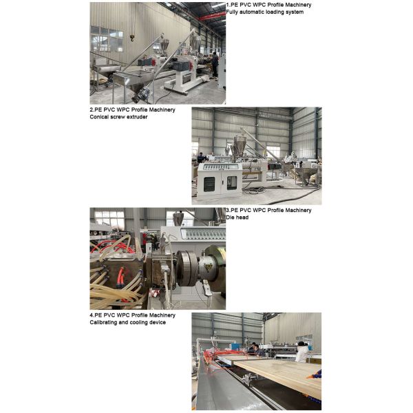 300kg/H PVC Board Making Machine Door Sheet Wpc Board Production Line