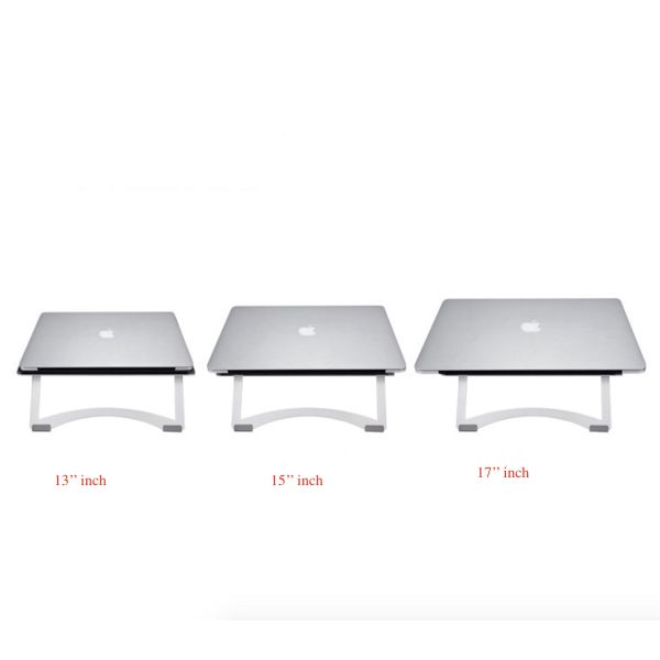 Punch Press Stamping S Shape Metal Laptop Stand Minimalist Style