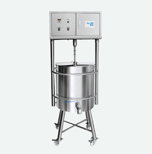 Stainless Steel Mixing Tank Heating Raw Material Mascara Homogenizer Lipstick Heating Mixer Making Machine