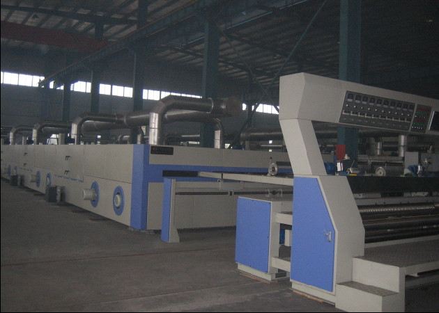 Flat Width Entry Heat Setting Textile Finishing Machine , Textile Stenter