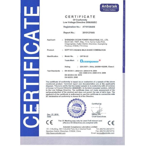 30L/H Table Top commercial Frozen yogurt ice cream Machine Oceanpower OP130S CE,CB