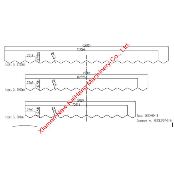 1000mm-1250mm Corrugated Panel Roll Forming Machine