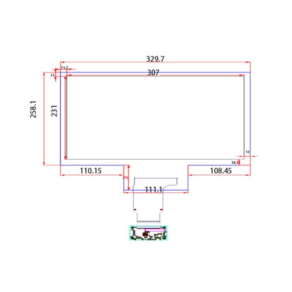 15 Inch Capacitive Touch Foil Film 12-20 Touch Points For Tablet / Laptop / AD Machine