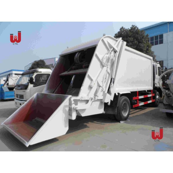 HOWO 14000L Rear Loading Garbage Truck 12CBM Waste Management Recycling Truck