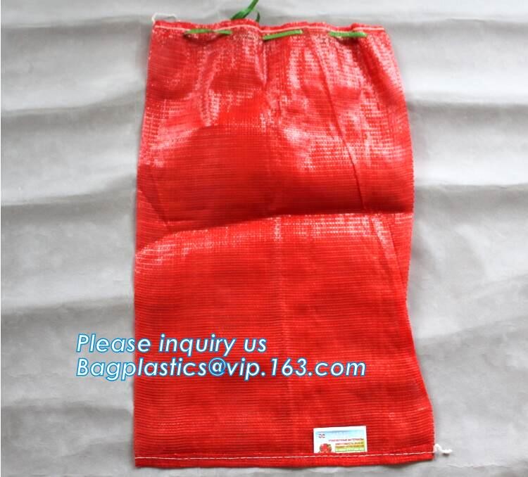 Eco-friendly FDA Certificate Plastic Vegetable Pack Raschel Mesh Bag,pe raschel net bag&pp raschel mesh bag
