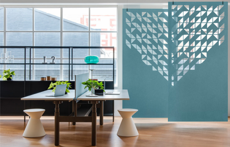 PET Felt Polyester Fiber Acoustic Room Dividers 1220x2440mm