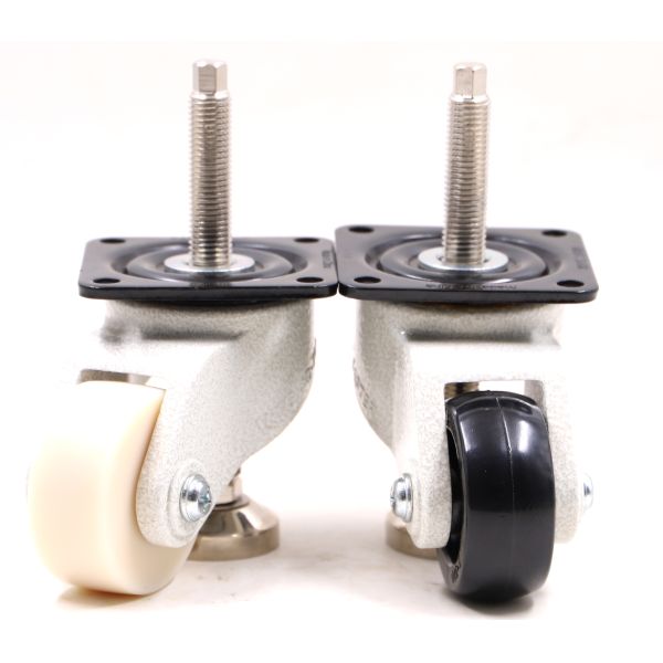 Light Duty 800kg 76mm Universal Caster Wheels With Leveling Foot