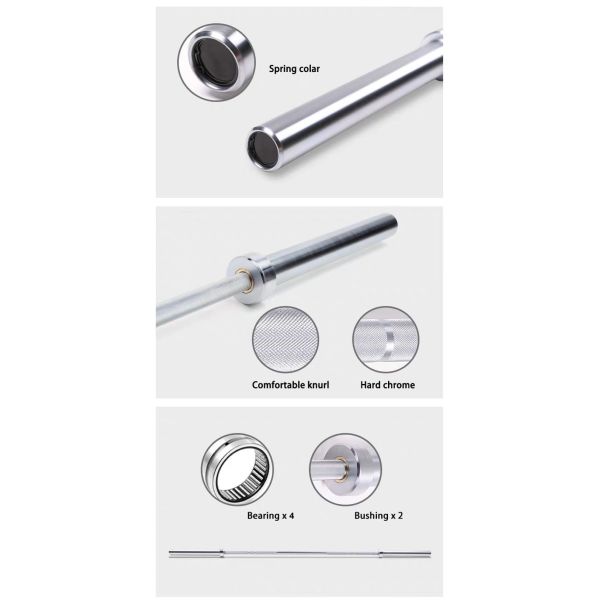 Wholesale Gym Fitness Weight Lifting Handle Chrome 2200mm 1500mm Barbell Bar No Reviews yet