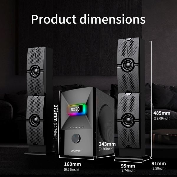 RGB Sound Multimedia Bluetooth Wireless 2.1 Home Theater System for CKD SKD Support