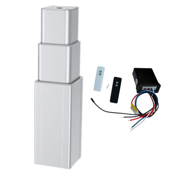 24VDC 6000N Square Lifting Column System with Remote Control –165×165mm 8mm/s