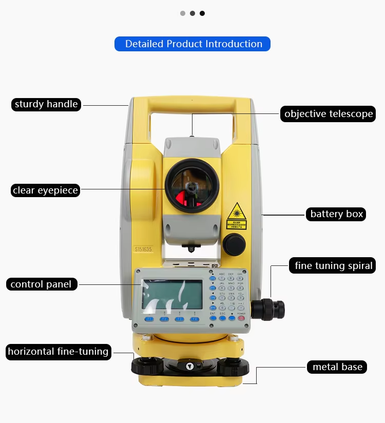 Non Reflective Mirror Accuracy 2" Measurement range 1000m SOUTH NTS-362R10 Good quality Total Station