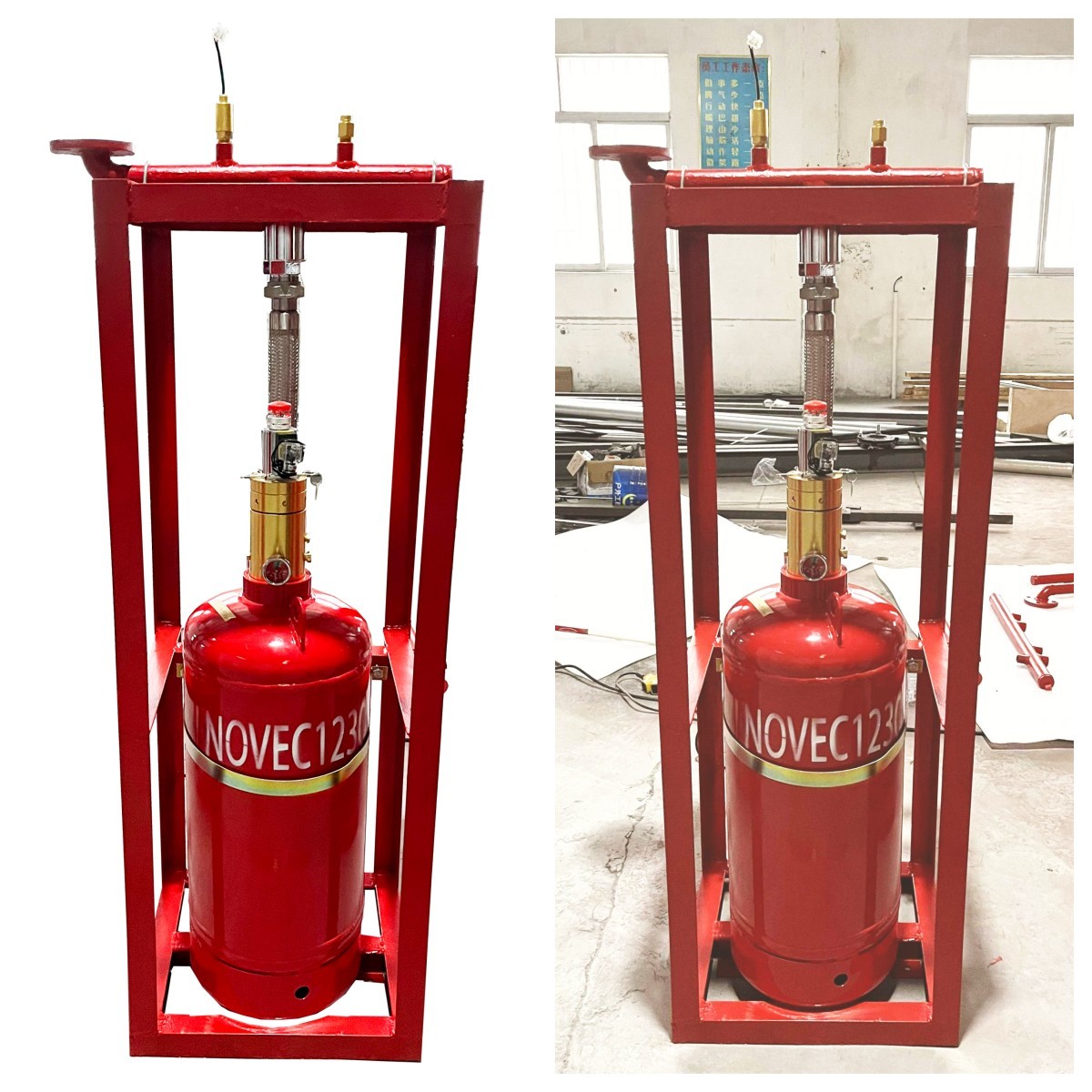 China Insulated Novec 1230 Clean Agent System Gas Cylinder 4.2MPa on sale