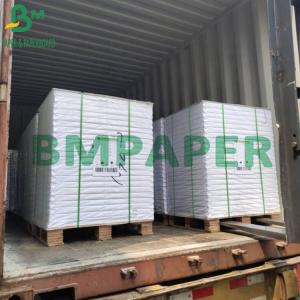 China 360g 25 × 38'' White Gloss Paper C2S Cover Double Side Coated For Hangtag wholesale