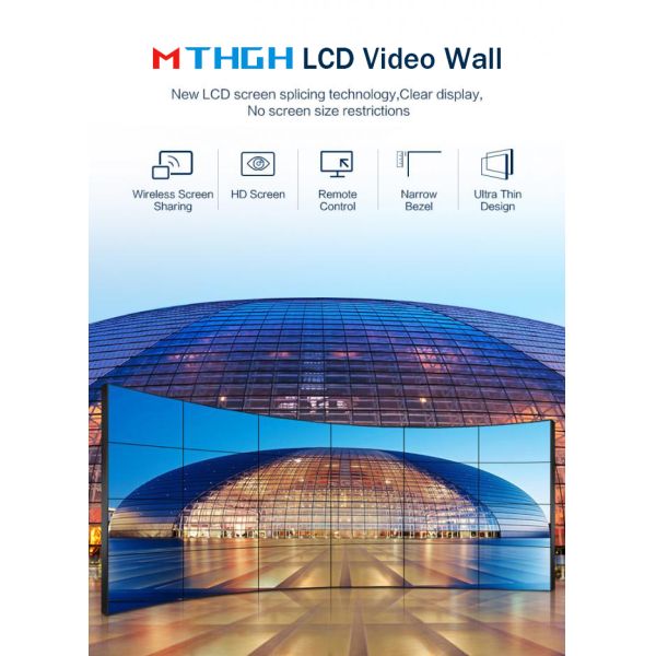 49 Inch 4k Splicing Screen Lcd Panel AC 180-240V Resolution 1080P 0