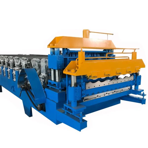 Color Sheet Double Layer Roll Forming Machine Deck Roll Former Energy Efficiency