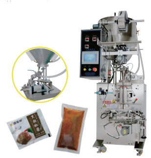 Multi Function Sauce Packing Machine Vertical Type For Salad Sauce Ice Pack Silicone Oil
