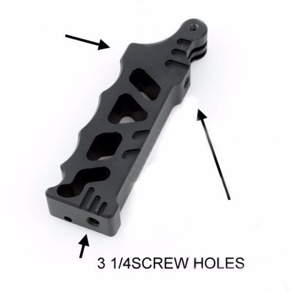 Aluminum Alloy Tactical Style Hand Grip With Thumb Screw For GoPro Hero 4 3+ 3 4s SJ4000 Xiaomi yi 2 Camera Accessories