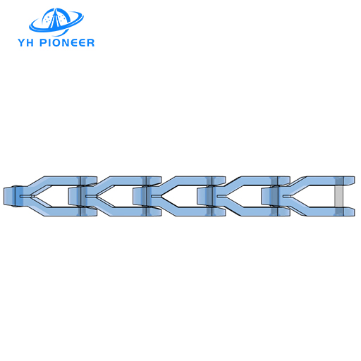 High - Flex Case Conveyor Chain with POM Panels and Stainless Steel Axles for Reliable Material Transport