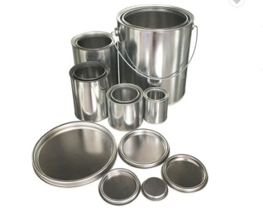 0.21mm Empty 5L Paint Tin CMYK Large Round Tin Containers